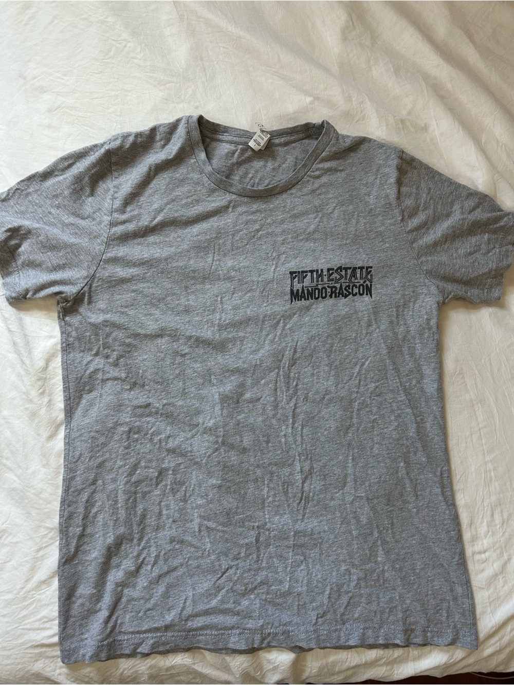 Men's Gray Crew Neck T-Shirt